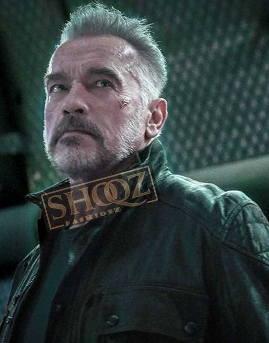 Terminator Dark Fate Arnold Schwarzenegger Leather Jacket